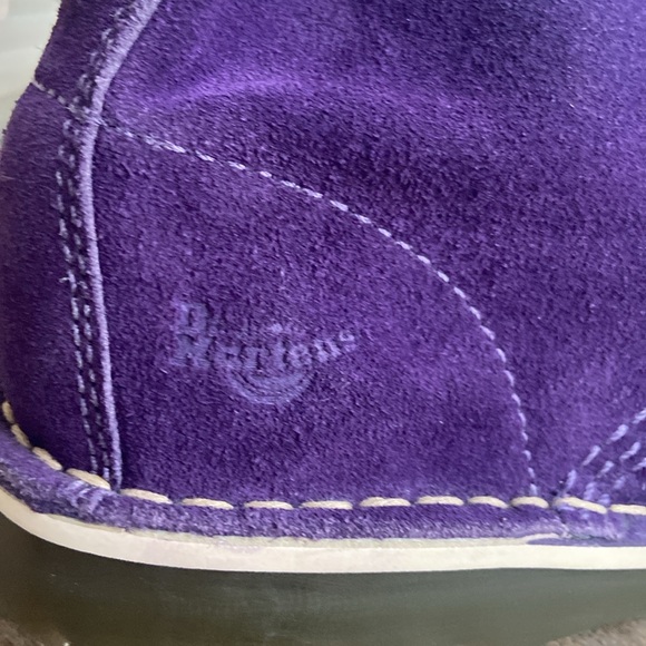 NWOB Dr. Martens Blythe Purple Suede 2-Eyelet Desert Chukka Boot Women's Size 6 - Picture 11 of 13
